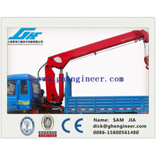 small telescopic boom truck mounted crane